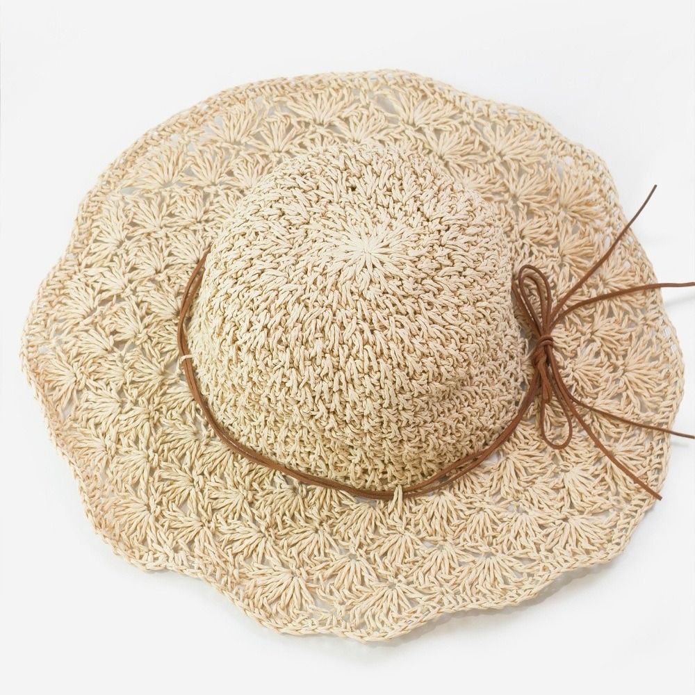 Chapeau de paille tressé à la  - Hat Floppy Wide avis et prix