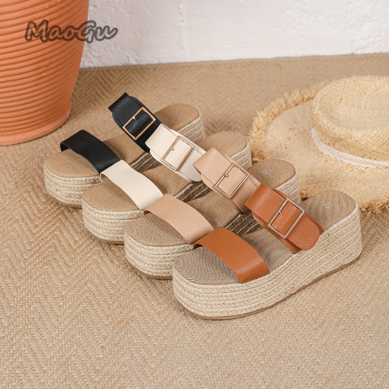 Sandales compensées à platefor - Wedge Espadrille Women avis et prix