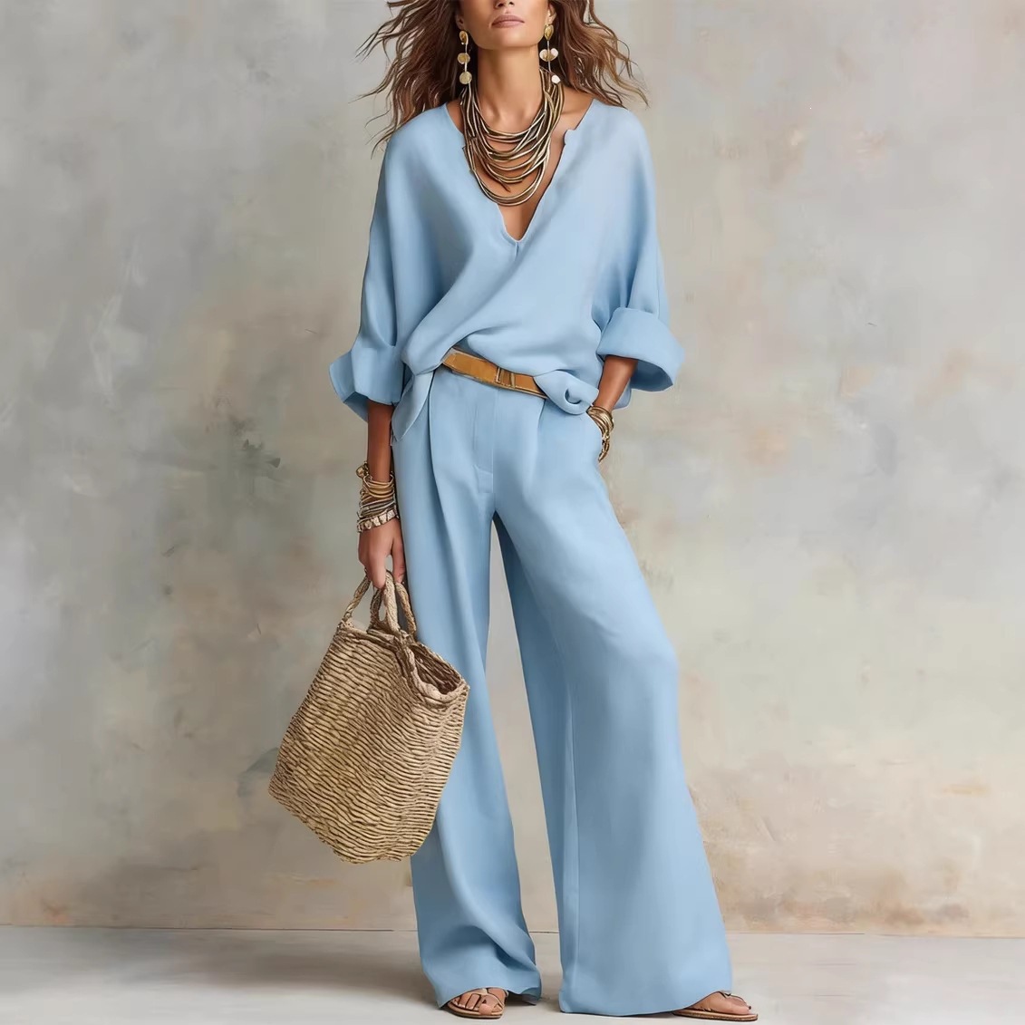 Ensemble décontracté vintage p - Linen Pant Wide avis et prix