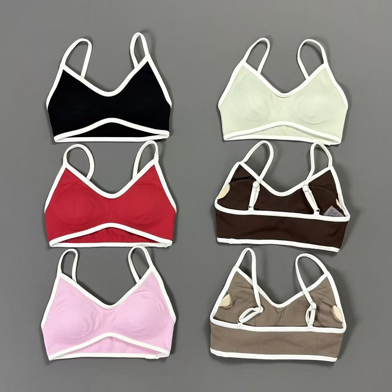 Soutien-gorge de yoga contrast - Crop Top Crochet avis et prix