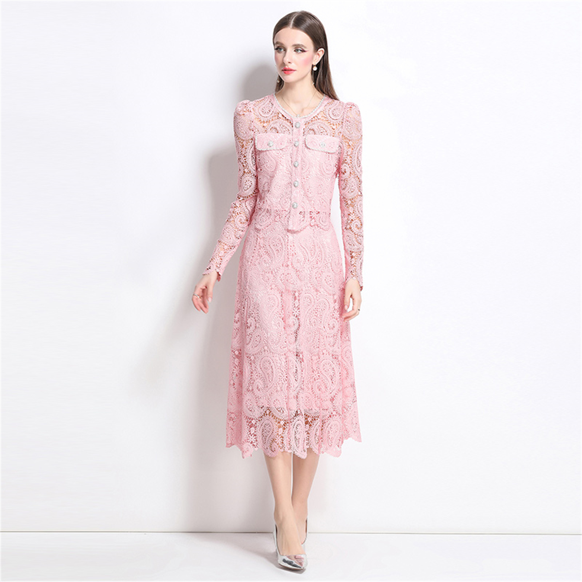 Ensemble deux pièces en dentel - Midi Skirt Floral avis et prix