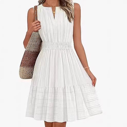 Robe sans manches pour femme p - Linen Dress Wrap avis et prix