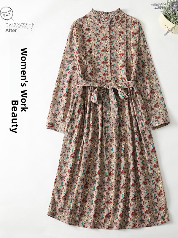 Robe élégante à imprimé floral - Midi Skirt Floral avis et prix