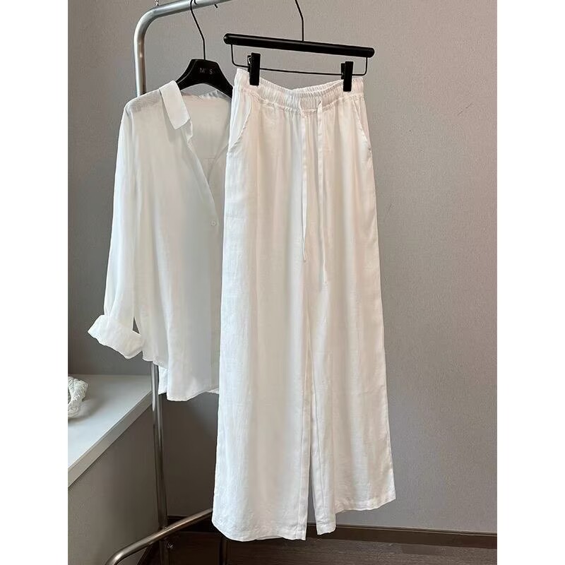 Ensemble chemise et pantalon l - Linen Pant Wide avis et prix
