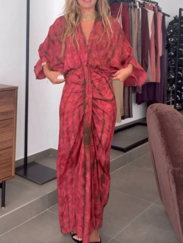 Robe d'été pour femme en lin,  - Linen Dress Wrap avis et prix