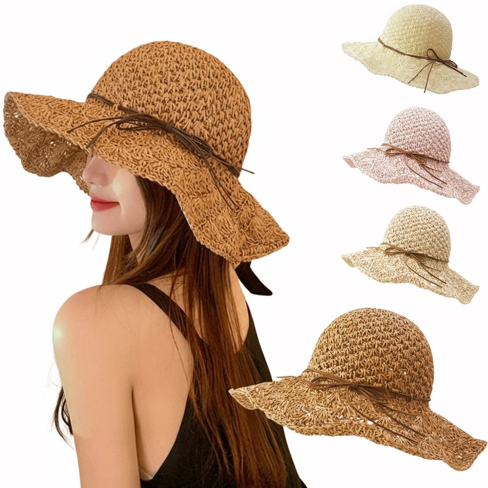 Chapeau de paille tressé à la  - Hat Floppy Wide avis et prix