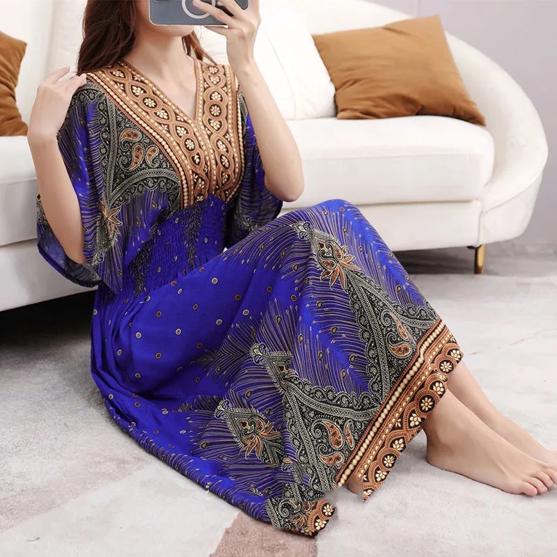 Robe mi-longue style bohémien, - Midi Skirt Floral avis et prix