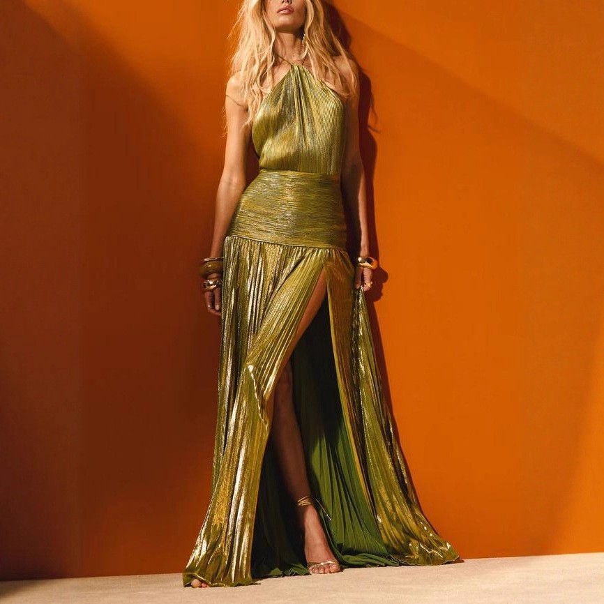 Robe de soirée élégante sans m - Maxi Dress Halter avis et prix