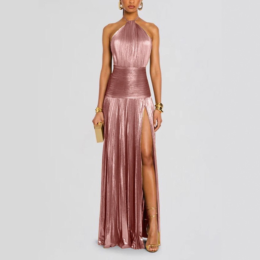 Robe de soirée élégante sans m - Maxi Dress Halter avis et prix