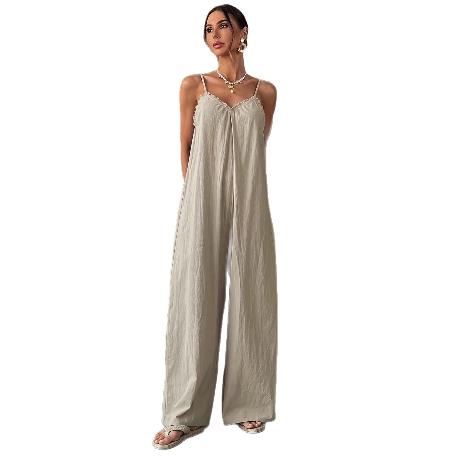 Combinaison d'été pour femme s - Jumpsuit Linen Relaxed avis et prix