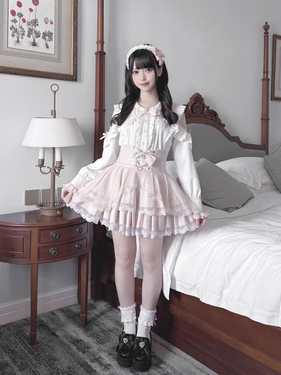 Ensemble jupe Harajuku Kawaii  - Blouse Off Shoulder avis et prix