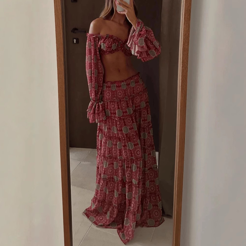 Ensemble deux pièces jupe impr - Romper Floral Print avis et prix