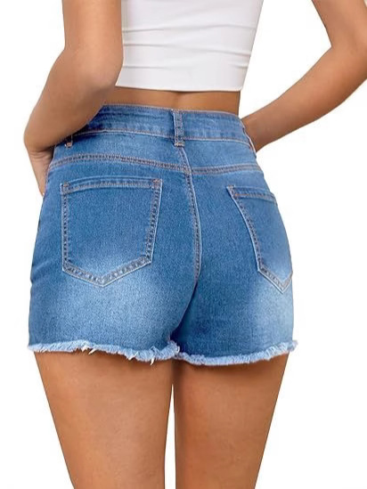Shorts en jean décontractés vi - Shorts Denim Frayed avis et prix