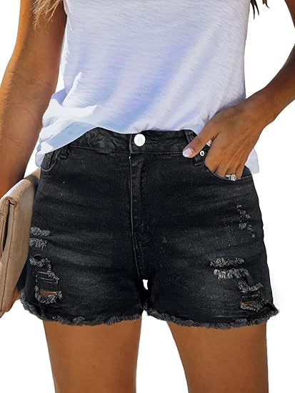 Shorts en jean décontractés vi - Shorts Denim Frayed avis et prix