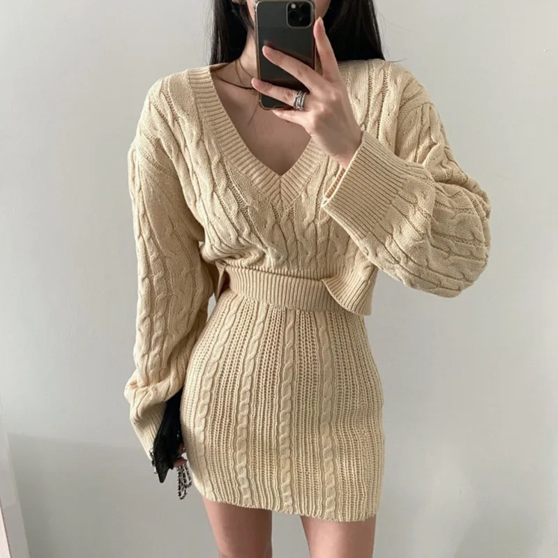 Robe deux pièces en tricot cor - Linen Dress Wrap avis et prix