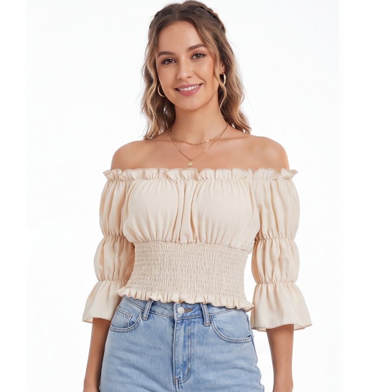 Blouse Renaissance pour femme, - Blouse Off Shoulder avis et prix