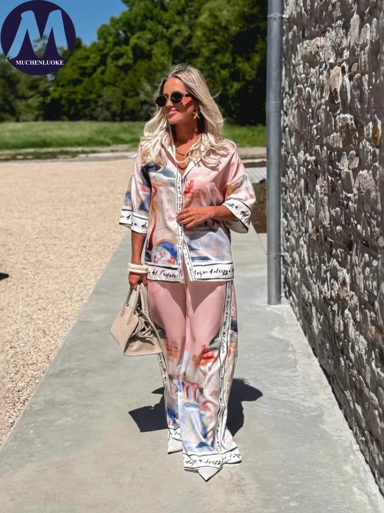 2 pièces ensemble pour femme é - Linen Pant Wide avis et prix