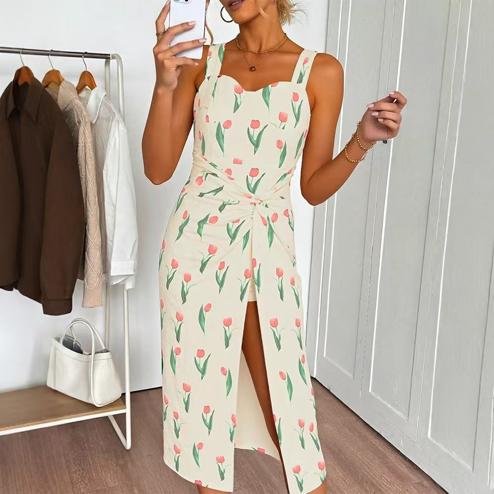 Robe Courte Imprimée Florale T - Midi Skirt Floral avis et prix