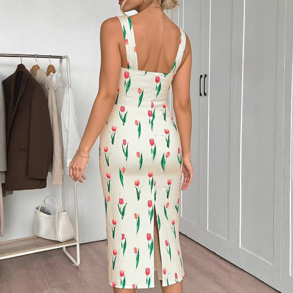 Robe Courte Imprimée Florale T - Midi Skirt Floral avis et prix