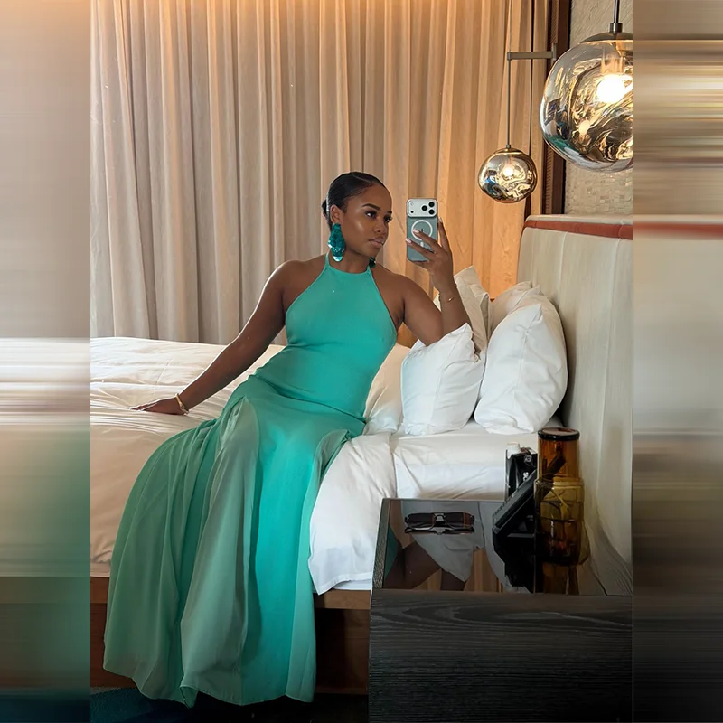 Robe longue moulante pour femm - Maxi Dress Halter avis et prix