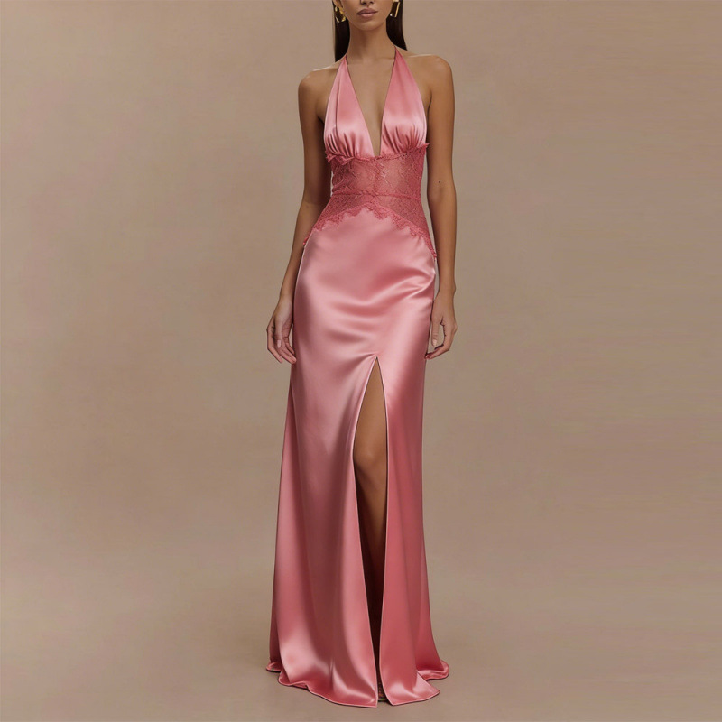Robe longue sexy dos nu à lico - Maxi Dress Halter avis et prix