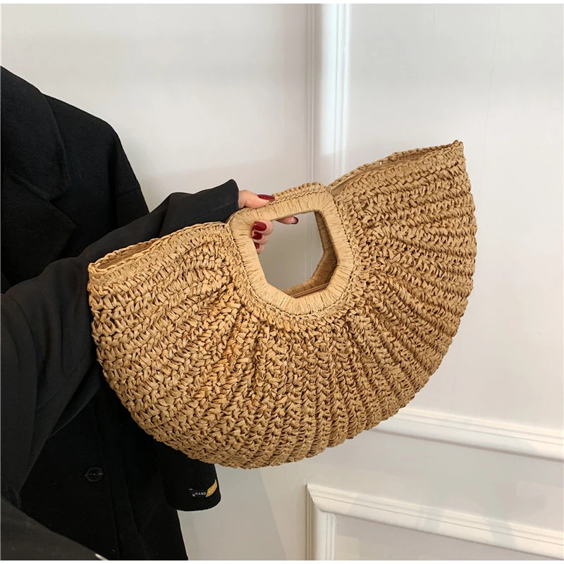 Pochette tissée de marque de l - Crochet Bag Raffia avis et prix