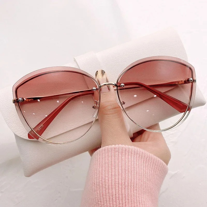 Lunettes de soleil ovales sans - Sunglasses Cat Eye avis et prix