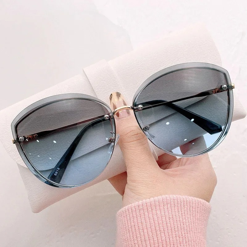 Lunettes de soleil ovales sans - Sunglasses Cat Eye avis et prix