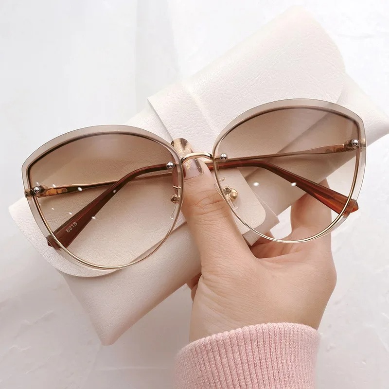 Lunettes de soleil ovales sans - Sunglasses Cat Eye avis et prix