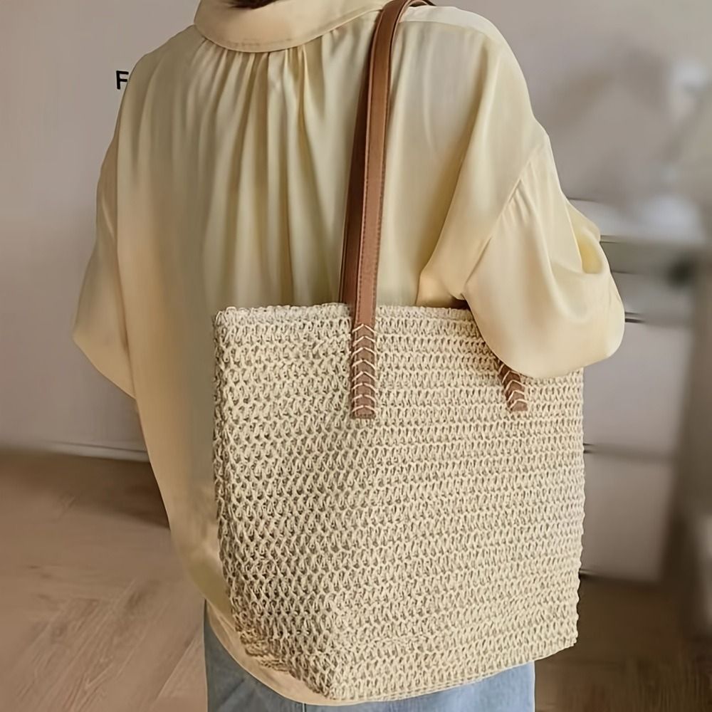 Sac fourre-tout en paille tres - Tote Bag Beach avis et prix