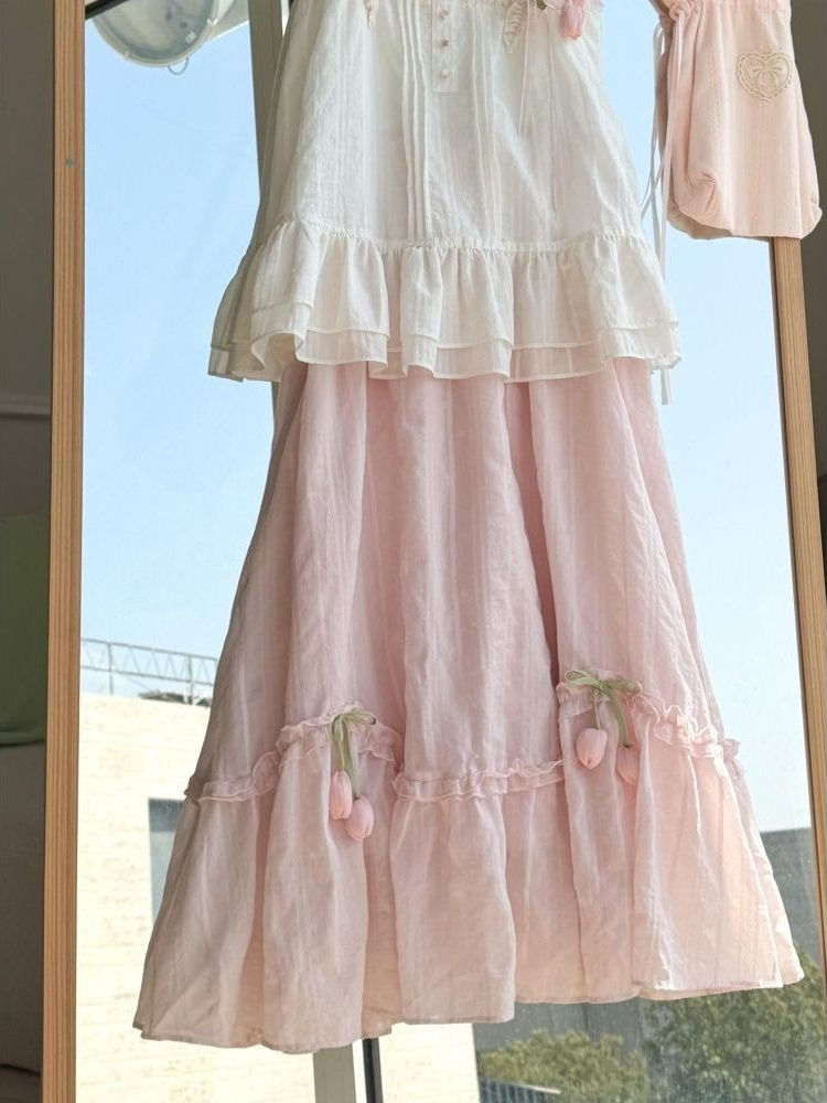 Ensemble deux pièces pour femm - Midi Skirt Floral avis et prix