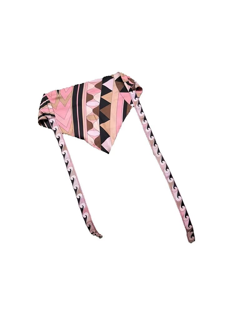 Foulard en soie à imprimé géom - Headband Summer Knit avis et prix