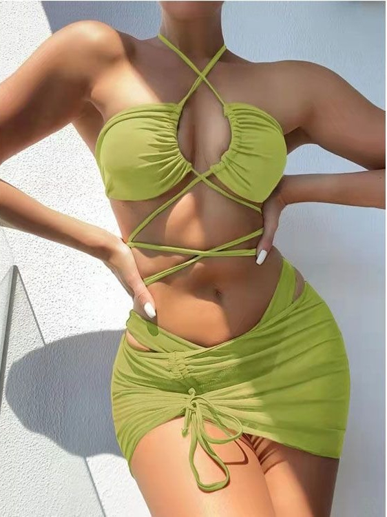 Maillot de bain bikini taille  - Swimsuit Bikini Ruched avis et prix