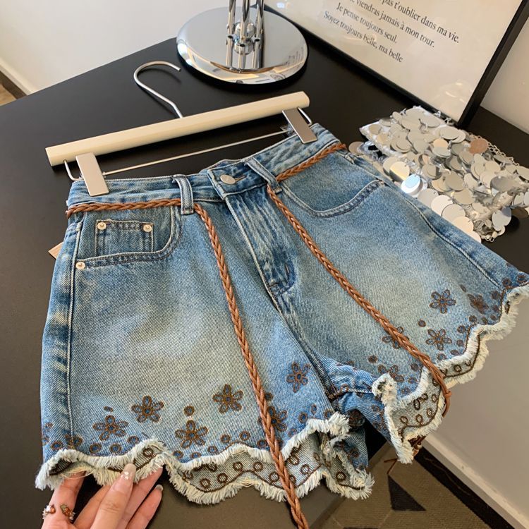 Shorts en jean vintage respira - Shorts Denim Frayed avis et prix