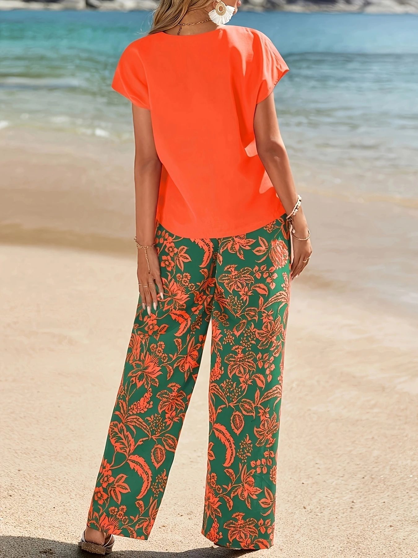 Ensemble 2 pièces été 2026 pou - Romper Floral Print avis et prix