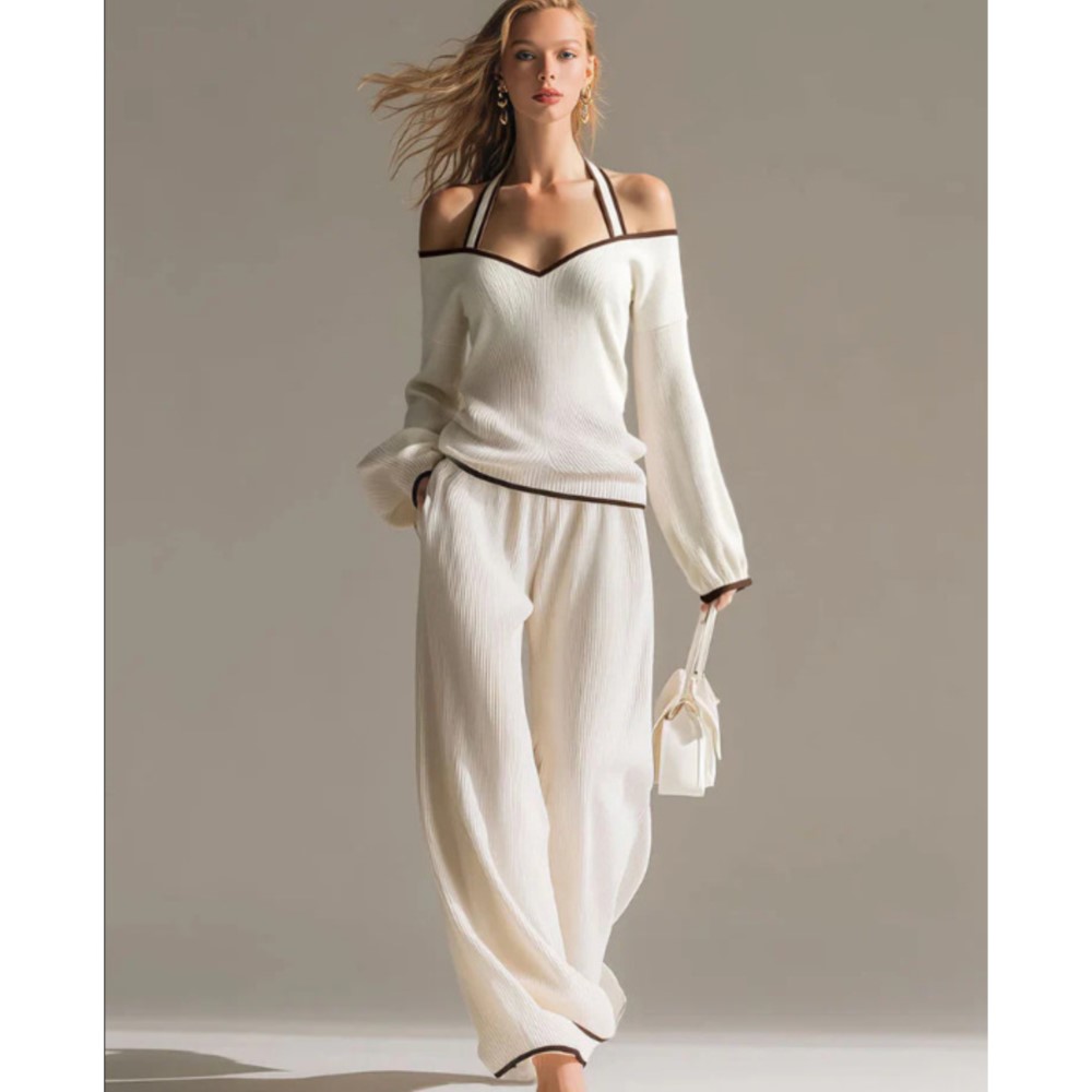 Ensemble 2 pièces pour femmes, - Blouse Off Shoulder avis et prix